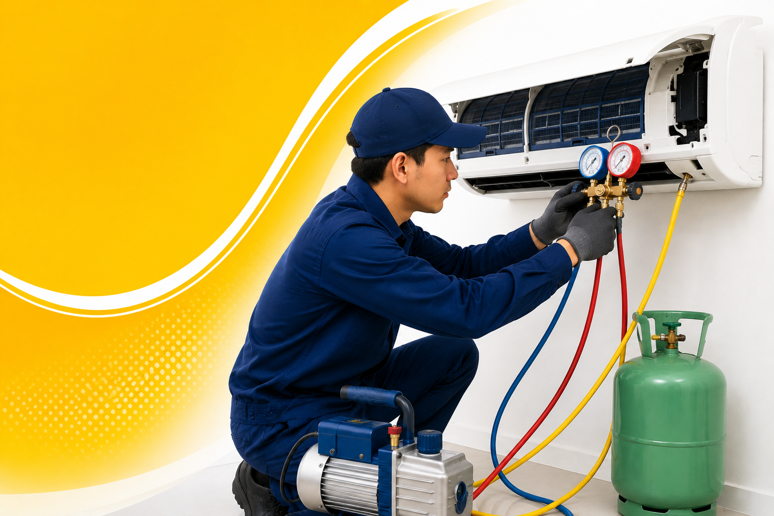 AC leakage and gas service