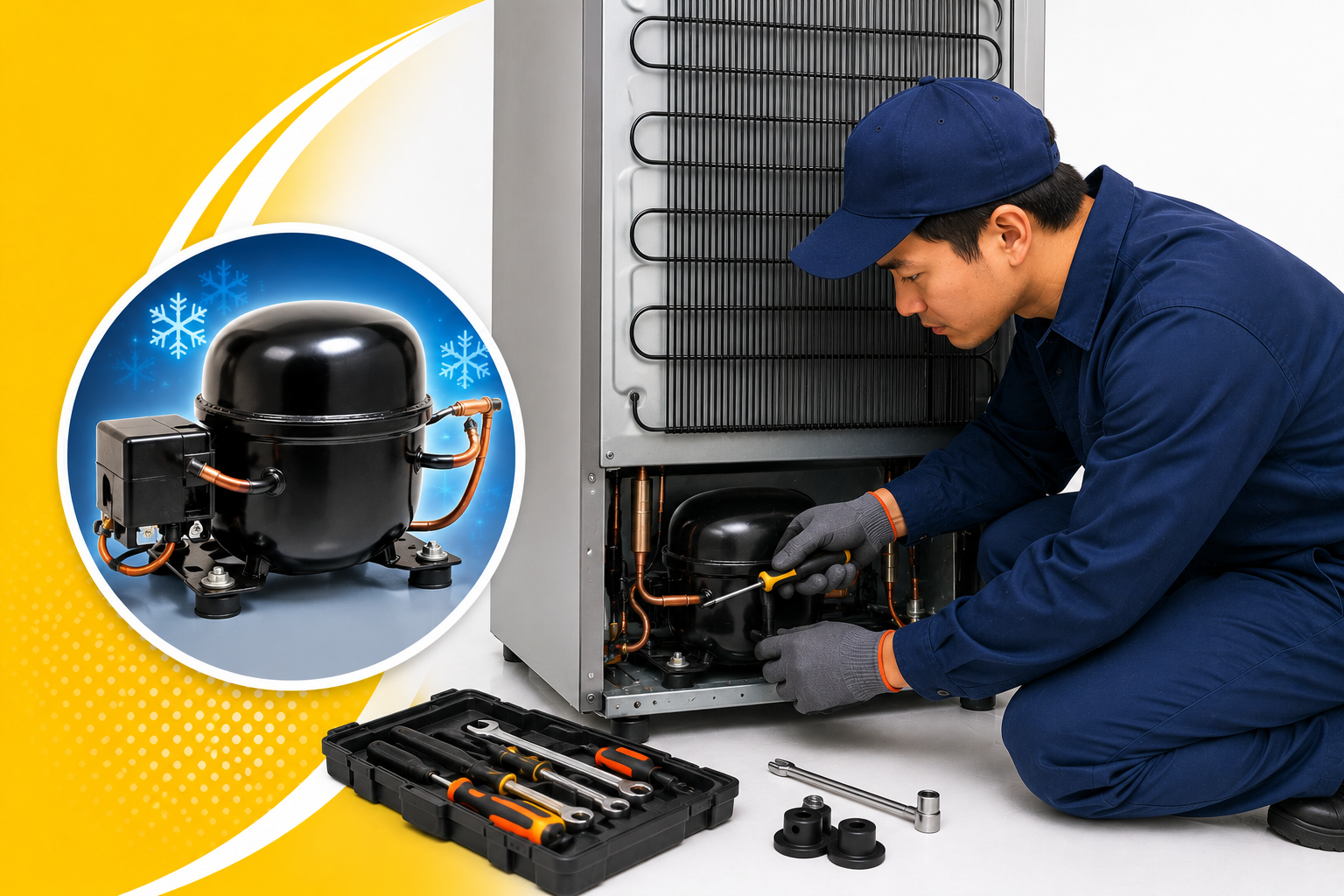 Refrigerator compressor service