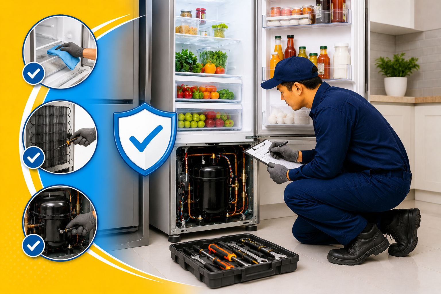 Refrigerator maintenance service