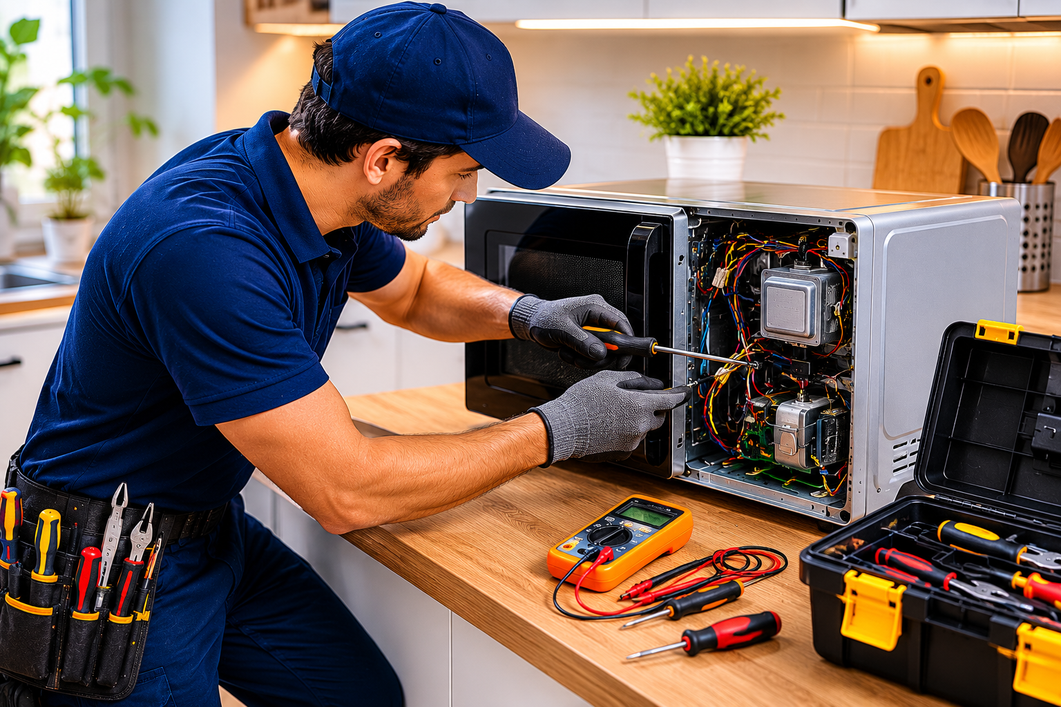 Microwave heating repair service